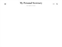 Tablet Screenshot of my-personal-secretary.com